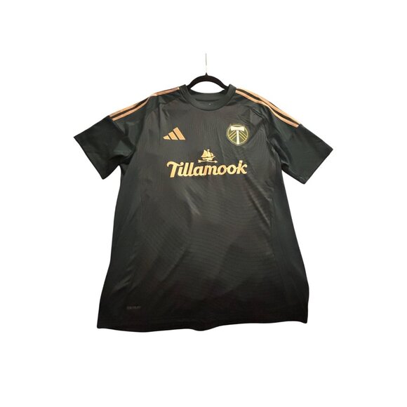 Adidas Timbers FC Antony 11 XL Jersey Slim Fit Green/Gold Soccer Shirt - Picture 2 of 7